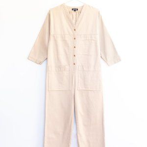 Ilana Kohn Tuck Coverall in Toast (XS)